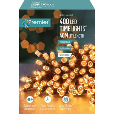 Premier LED TIME LIGHTS Battery Operated
