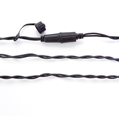 BLACK EXTENSION CABLE FOR CHRISTMAS LIGHTS