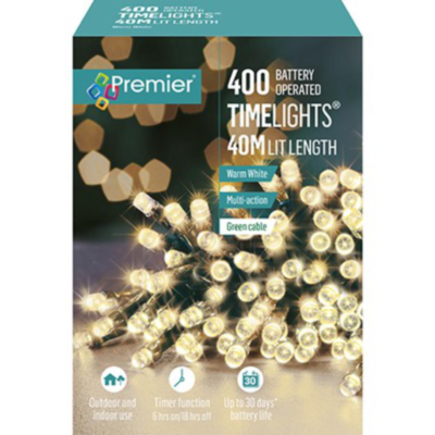 Premier LED TIME LIGHTS Battery Operated