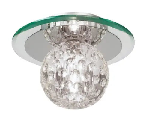 Endon 96471-CRY Tarota Single Light Crystal Flush Ceiling Fitting - Bonus Superstore