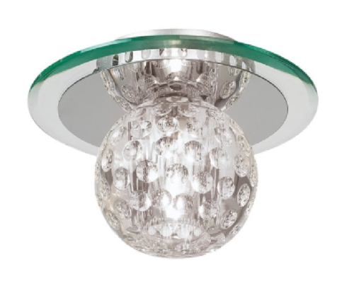 Endon 96471-CRY Tarota Single Light Crystal Flush Ceiling Fitting